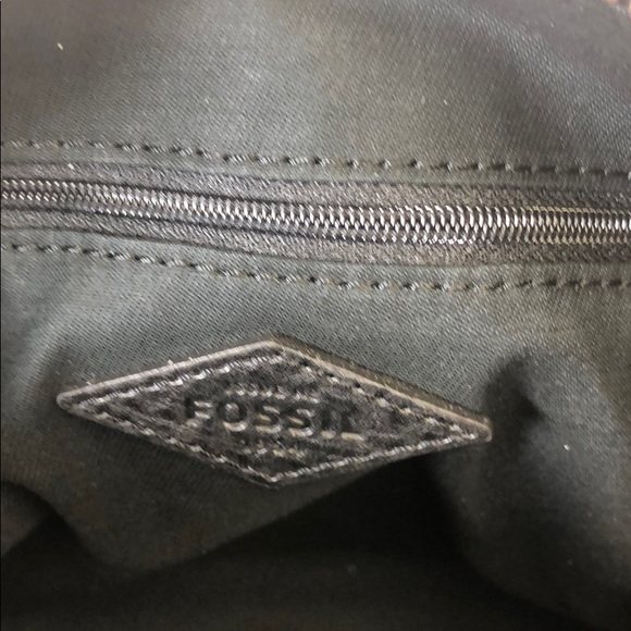 Fossil Bella Small Satchel Black Cheetah New - Picture 7 of 8